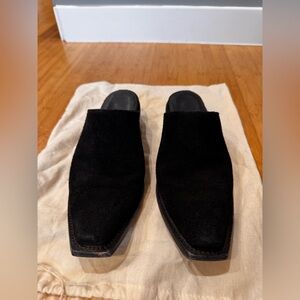 Cobra Rock Rough out Black Mules Size 6